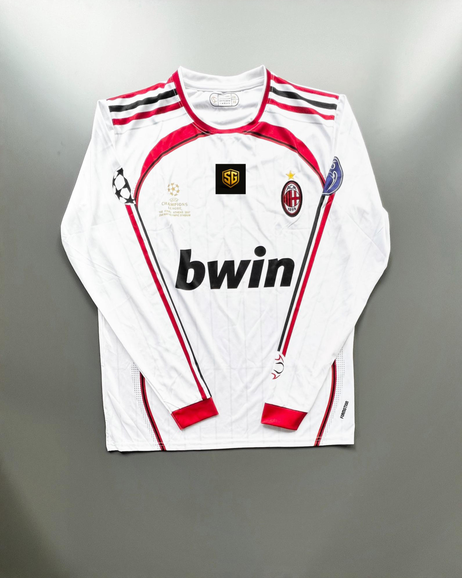 Ac Milan retro white full sleeves kaka 22 