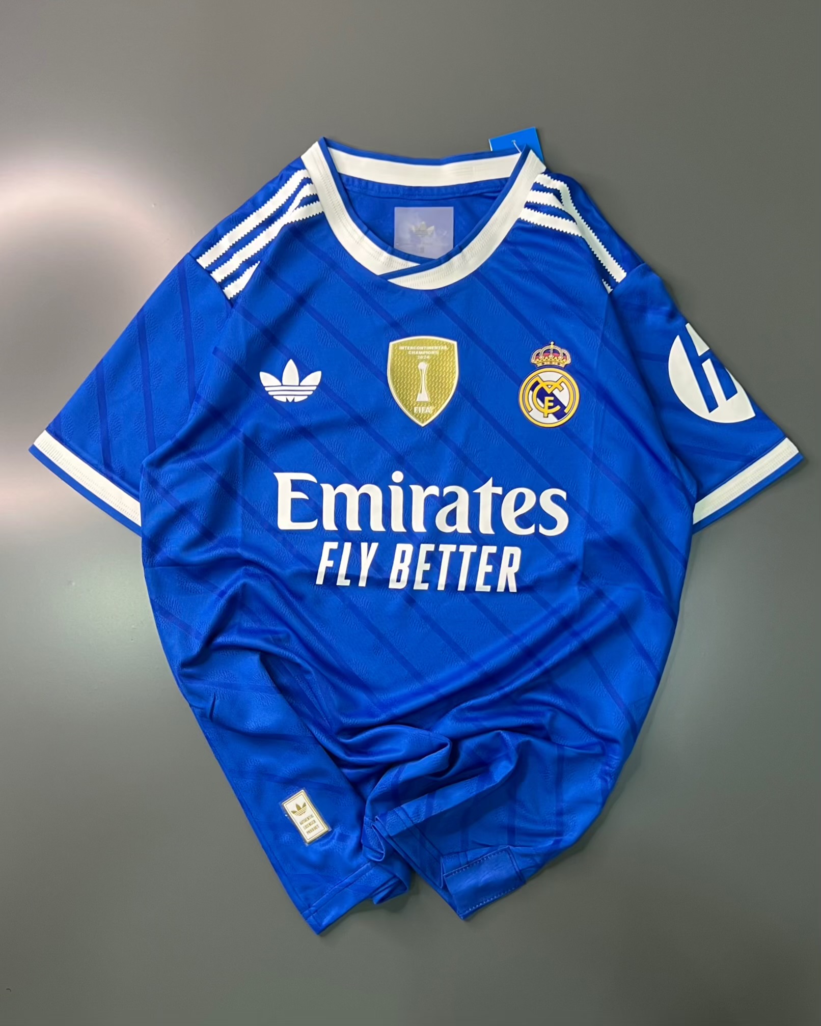 Madrid away blue player version 25/26